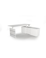 Steh-Sitztisch Move 3 mit Sideboard