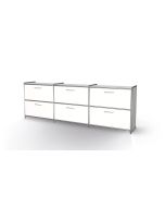 Sideboard Artline, 3 Elemente (6 Schubfächer)