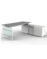 Komplettarbeitsplatz Lugano mit Sideboard