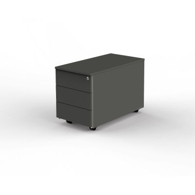 Rollcontainer mit 3 Schubladen, Anthrazit