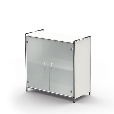 Sideboard Artline mit Glas-Vorbautüren