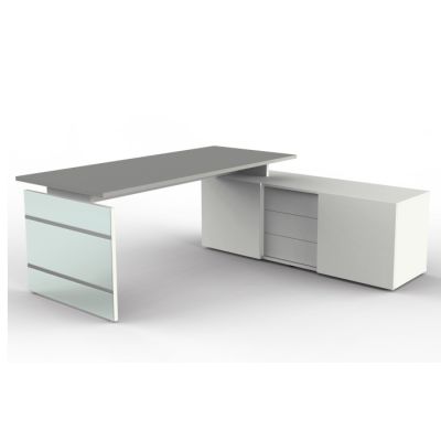 Komplettarbeitsplatz Lugano mit Sideboard