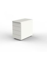 Anstell-Container mit 4 Schubladen, weiß