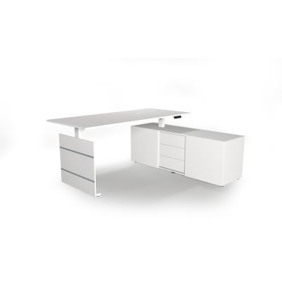 Steh-Sitztisch Move 3 mit Sideboard